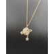 Satürn motif gümüş kolye Satürn motif gümüş kolye