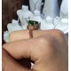 Peridot taşlı gümüş tektaş yüzük Peridot taşlı gümüş tektaş yüzük