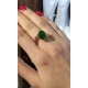 Peridot taşlı gümüş tektaş yüzük Peridot taşlı gümüş tektaş yüzük