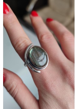 Labradorite taşlı gümüş yüzük 