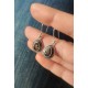 Mistik kuvars taşlı damla motif gümüş küpe çifti Mistik kuvars taşlı damla motif gümüş küpe çifti