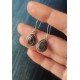 Mistik kuvars taşlı damla motif gümüş küpe çifti Mistik kuvars taşlı damla motif gümüş küpe çifti