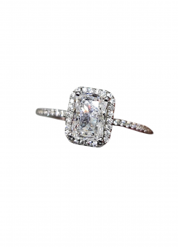 Mozanite taşlı gümüş yüzük 