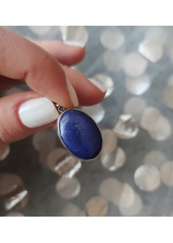 Lapis taşlı gümüş kolye ucu