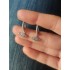 Satürn motif mini gümüş küpe