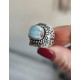 Larimar taşlı büyük boy gümüş yüzük Larimar taşlı büyük boy gümüş yüzük
