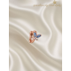 Tragus Bölgesi İçin Kelebek Motif Çelik Halka Küpe (adet)-ROSE