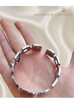 316 L Cerrahi Çelik Kalın Bilezik 