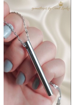 316 L Çubuk Motif  Çelik Kolye