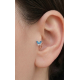 Tragus Bölgesi İçin Kelebek Motif Çelik Halka Küpe (adet)-ROSE