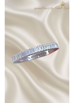 Baget Taşlı Tamtur Gümüş Yüzük