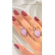 Pembe Kuvars Taşlı Gümüş Küpe Çifti (rose)