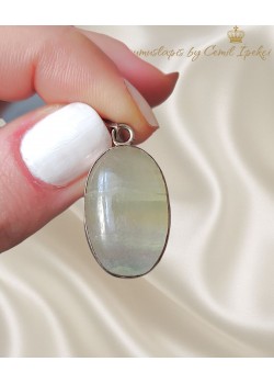 Florit Taşlı Gümüş Kolye Ucu