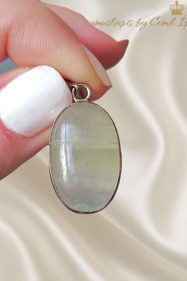 Florit Taşlı Gümüş Kolye Ucu