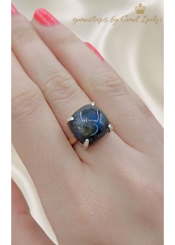 Labradorit Taşlı Gümüş Yüzük 