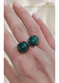 Malahit Taşlı Gümüş Yüzük