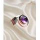 Ametist taşlı gümüş yüzük 