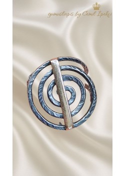 Sonsuzluk motif taşsız gümüş yüzük