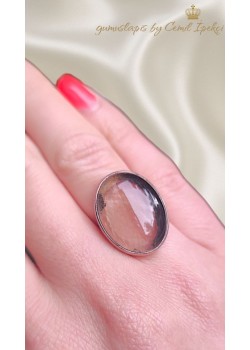 Dumanlı Kuvars Gümüş Yüzük