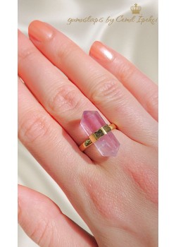 Kütle Ametist Taşlı Gümüş Yüzük 