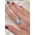 Larimar Taşlı Gümüş Yüzük