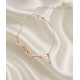  Hallow Model Kenarı Sallantılı Desenli Gümüş Bileklik Serisi (ince sonsuzluk) 