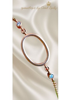 İçi Boş Taşlı Gümüş Bileklik