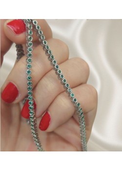 Peridot Taşlı Suyolu Gümüş Bileklik