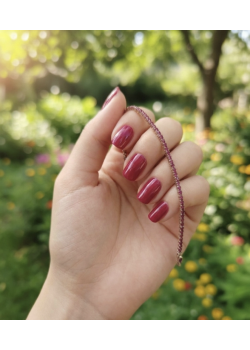 İnce Yakut Taşlı Gümüş Suyolu Bileklik