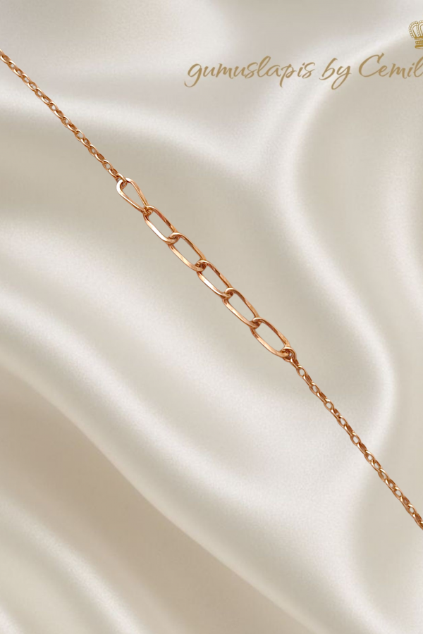 Hallow Model Taşsız Gümüş Bileklik Serisi (dalgalı dikdörtgen)