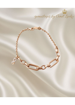  Hallow Model Kenarı Sallantılı Desenli Gümüş Bileklik Serisi (kalın sonsuzluk) 