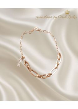  Hallow Model Kenarı Sallantılı Desenli Gümüş Bileklik Serisi (anahtar)