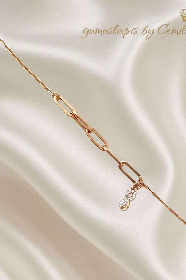  Hallow Model Kenarı Sallantılı Desenli Gümüş Bileklik Serisi (ince sonsuzluk) 