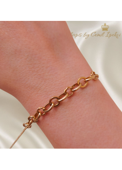 Hallow Model Taşsız Gümüş Bileklik Serisi (yuvarlak/oval)