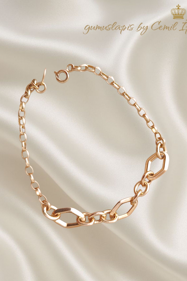 Hallow Model Taşsız Gümüş Bileklik Serisi (yuvarlak/baklava)