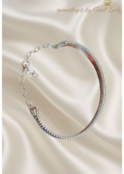 Onix Taşlı Gümüş Bilezik