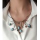 Larimar Taşlı Gümüş Gerdanlık