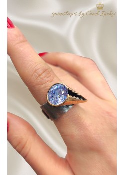 Koni Motif Beyaz Taşlı Tasarım Gümüş Yüzük