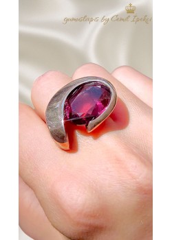 Alexanderite Taşlı Gümüş Tasarım Yüzük