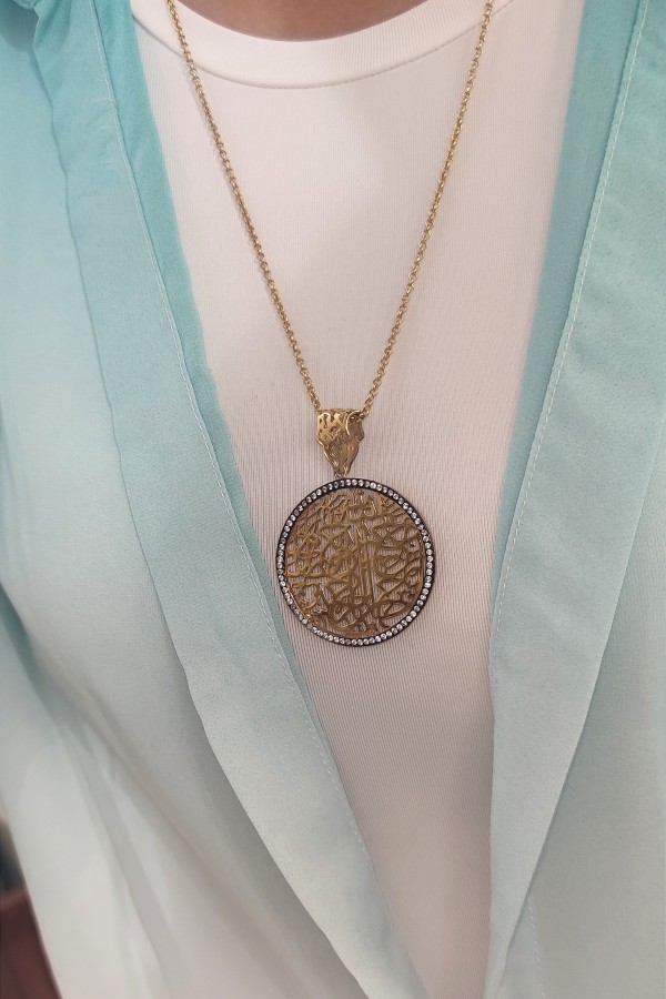 Tılsım Motifli Gümüş Kolye