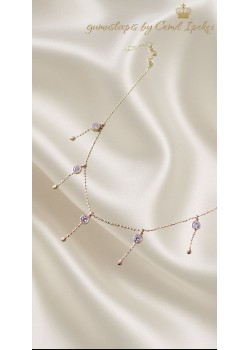 Sallantılı Rose Gümüş Halhal