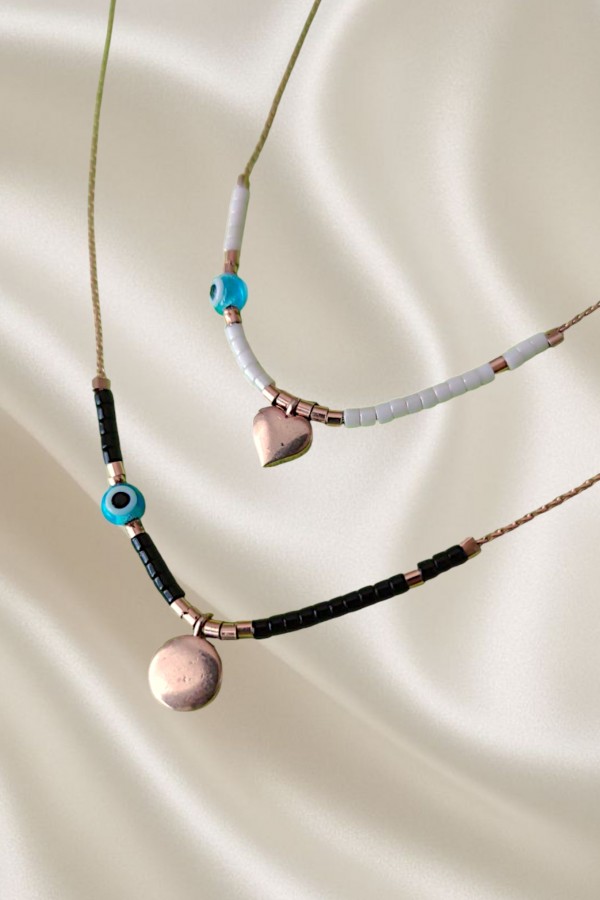 Cam Göz Nazar Boncuklu Taşlı Gümüş Halhal Serisi