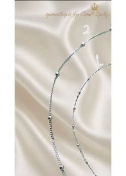 Minik Topçuklarla Süslü Taşsız Gümüş Halhal Serisi