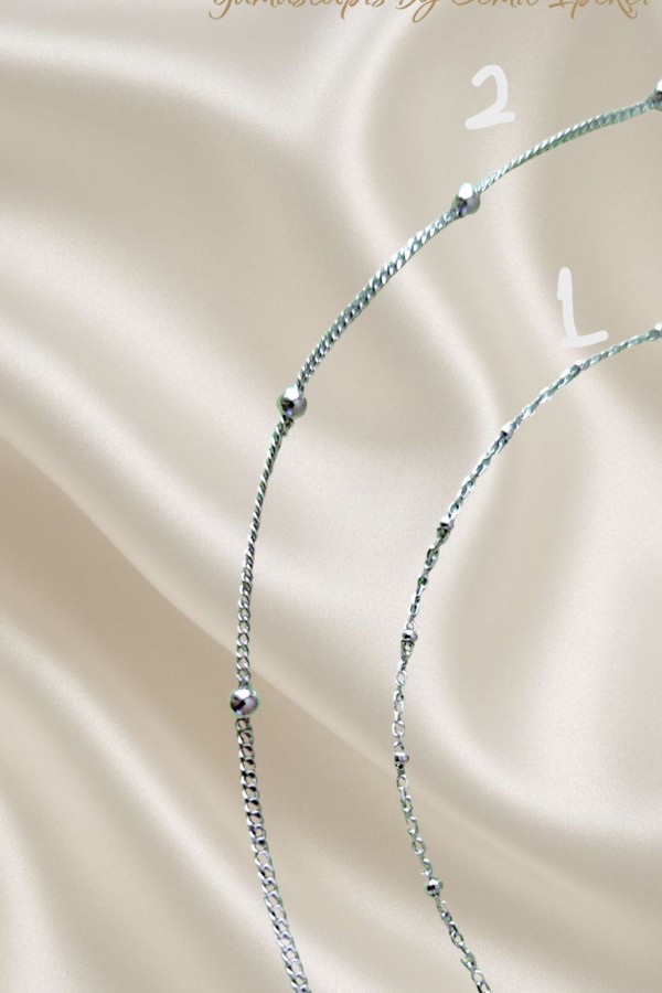 Minik Topçuklarla Süslü Taşsız Gümüş Halhal Serisi