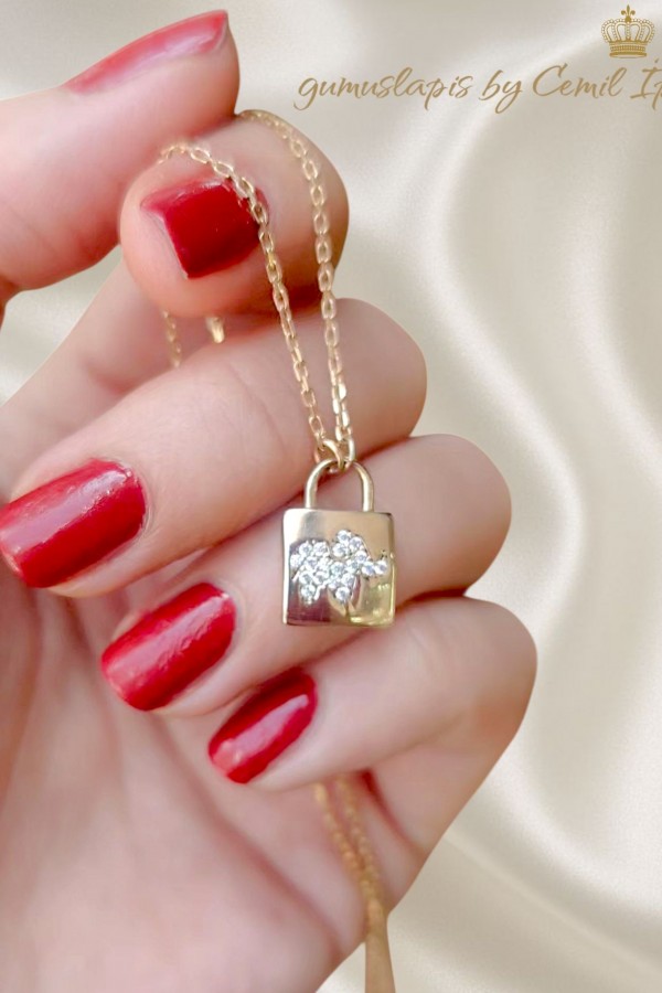 Fil Motif Mini Gümüş Kolye 