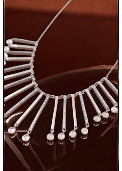 Çubuk Motif Gümüş Kolye