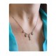 LOVE Yazılı Kalp Kilit ve Taş Motif Gümüş Kolye LOVE Yazılı Kalp Kilit ve Taş Motif Gümüş Kolye