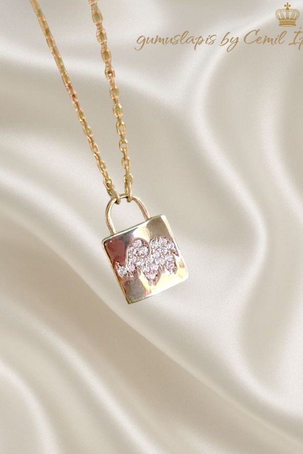 Fil Motif Mini Gümüş Kolye 