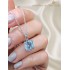 Mozanite Taşlı Gümüş Kolye