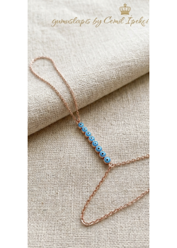 Mineli Nazar Boncuklu Gümüş Şahmeran